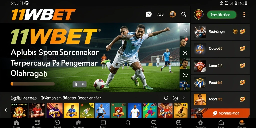 Screenshot utama 11WBET menunjukkan fitur taruhan olahraga yang menarik.