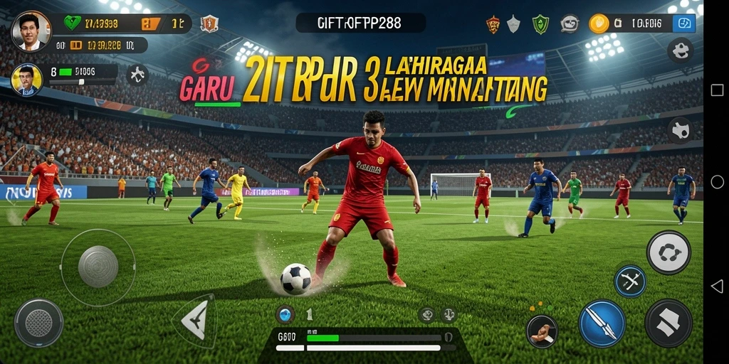 Tangkapan layar gameplay GIFTRP288 yang menunjukkan aksi olahraga seru.
