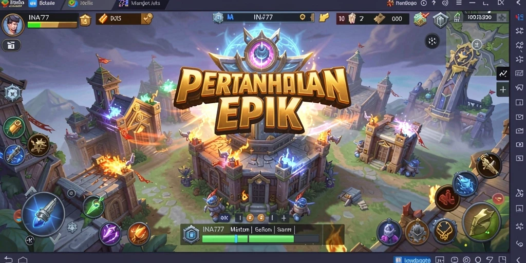 Tampilan screenshot INA777 dengan gameplay Tower Defense yang seru.