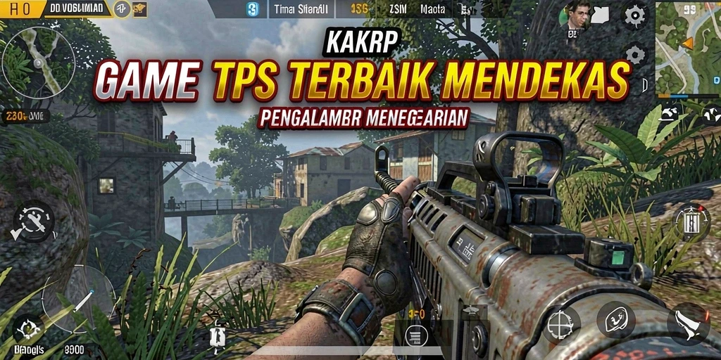 Screenshot utama KAKRP menunjukkan aksi menegangkan dalam gameplay TPS.
