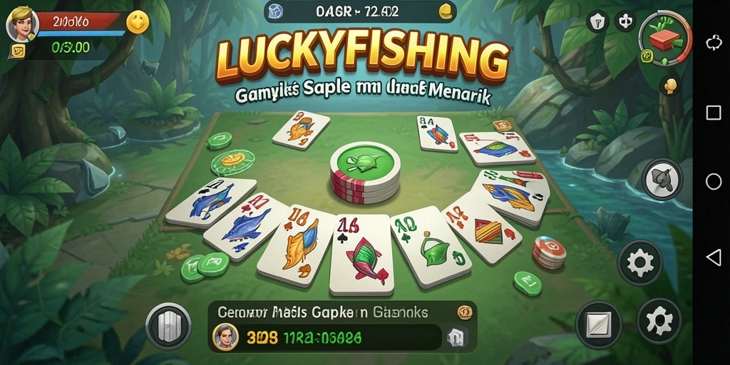 Tampilan gameplay LUCKYFISHING yang menarik dan menantang.