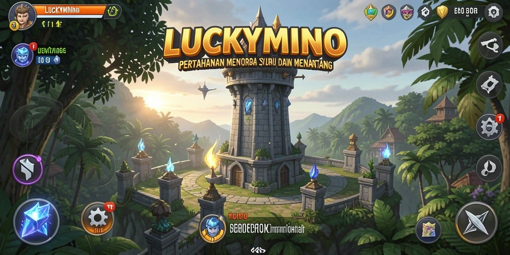 Gameplay LUCKYMINO yang menarik dalam Tower Defense.
