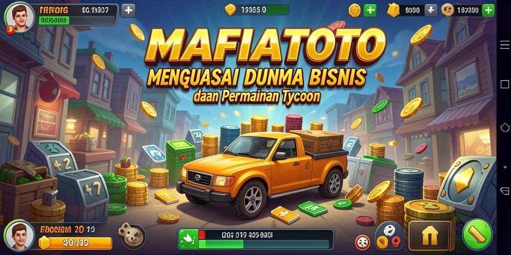 Tangkapan layar MAFIATOTO yang menampilkan gameplay meraih kesuksesan bisnis.