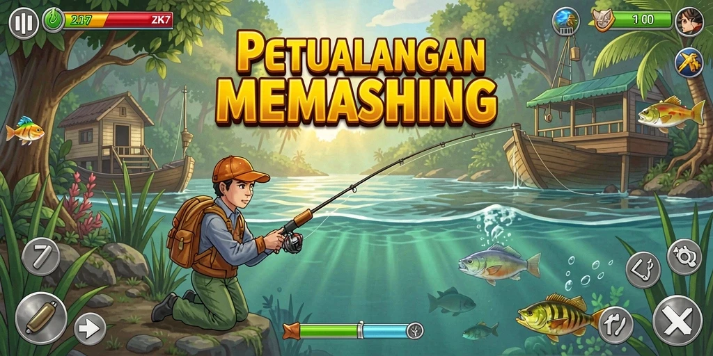Tangkapan ikan raksasa di gameplay ZK7 yang mendebarkan.