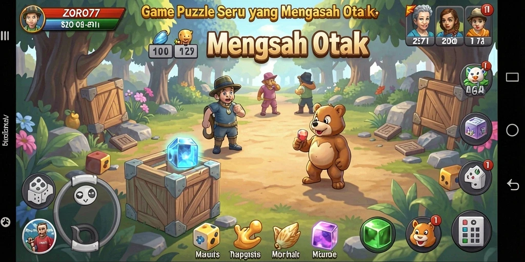 Tampilan gameplay ZORO77 yang menantang dan menarik.